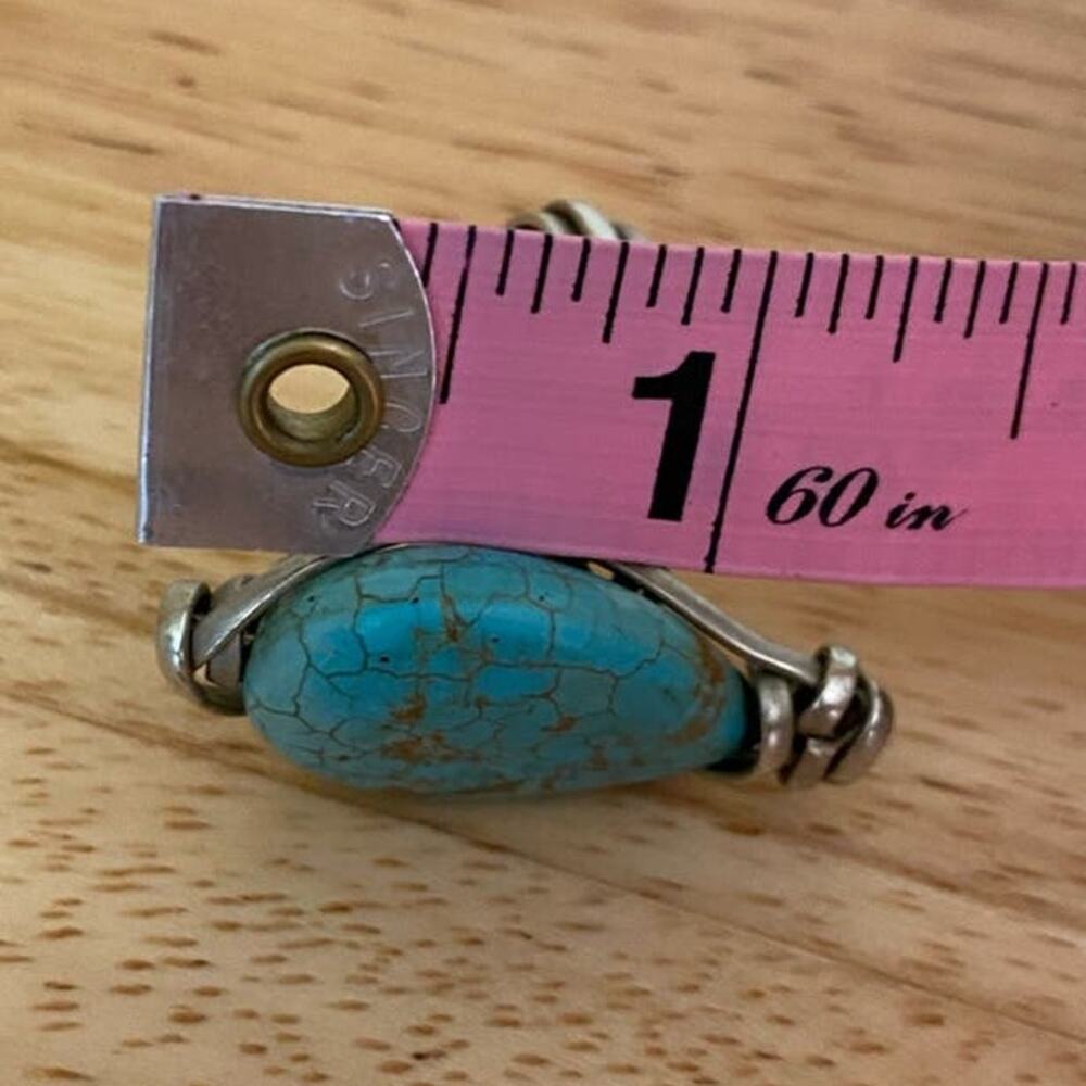 Turquoise Stone Ring - image 7